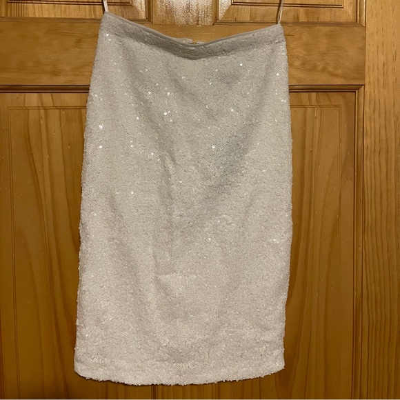 Sparkling style white sequin body con 2 piece - Picture 1 of 6